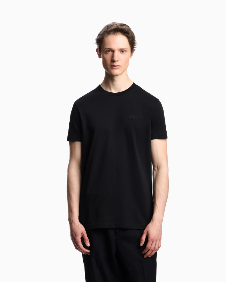 Футболка Slim Fit для мужчин (480823), цвет Черный - №2