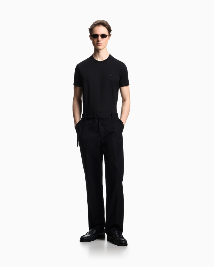 Футболка Slim Fit для мужчин (480823), цвет Черный - №3