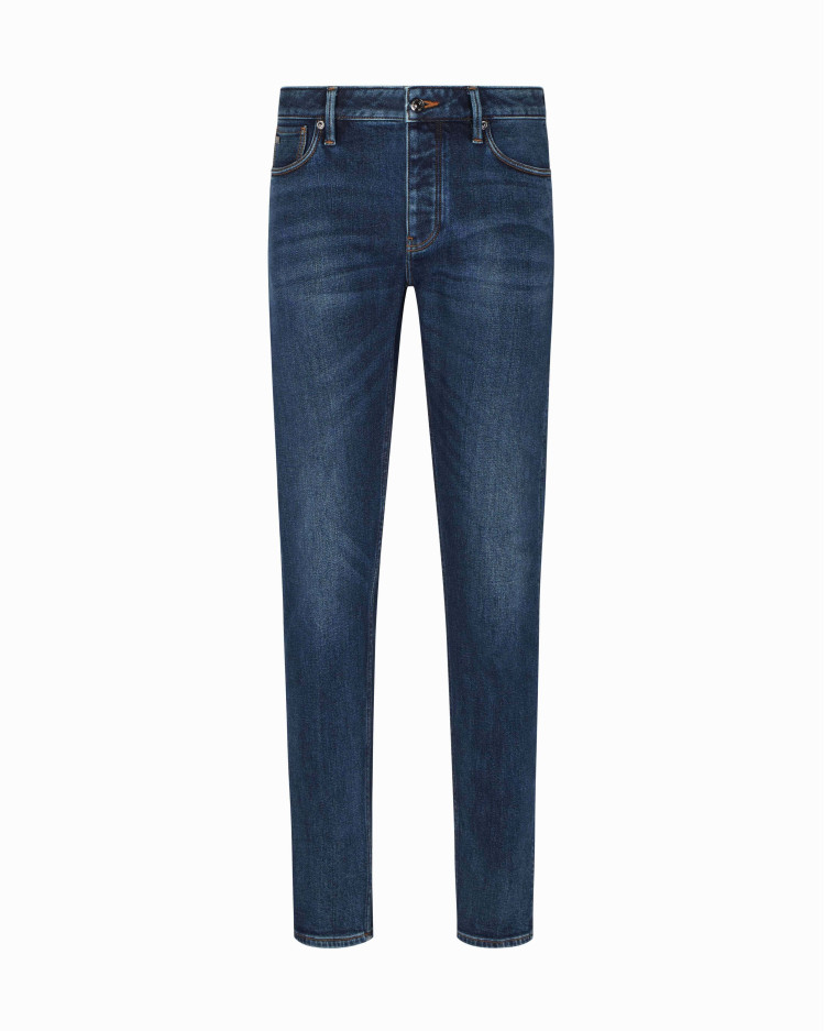 Брюки 5 карманов Slim Regular Fit для мужчин (480832), цвет Синий - №1
