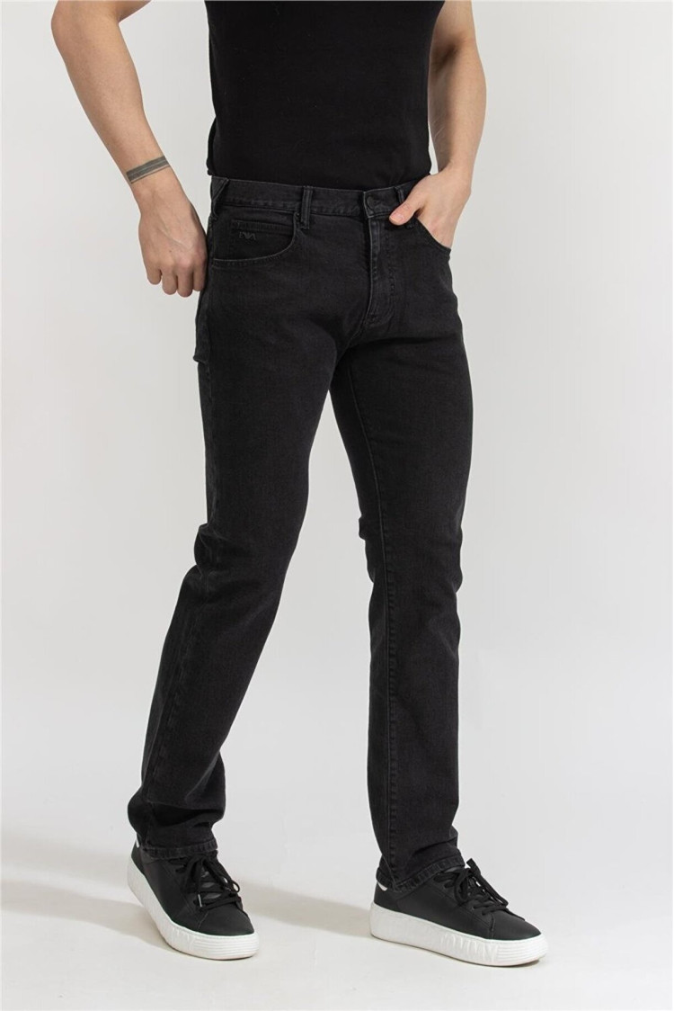 Джинси Regular Regular Fit для чоловіків (480836), колір Чорний - №3