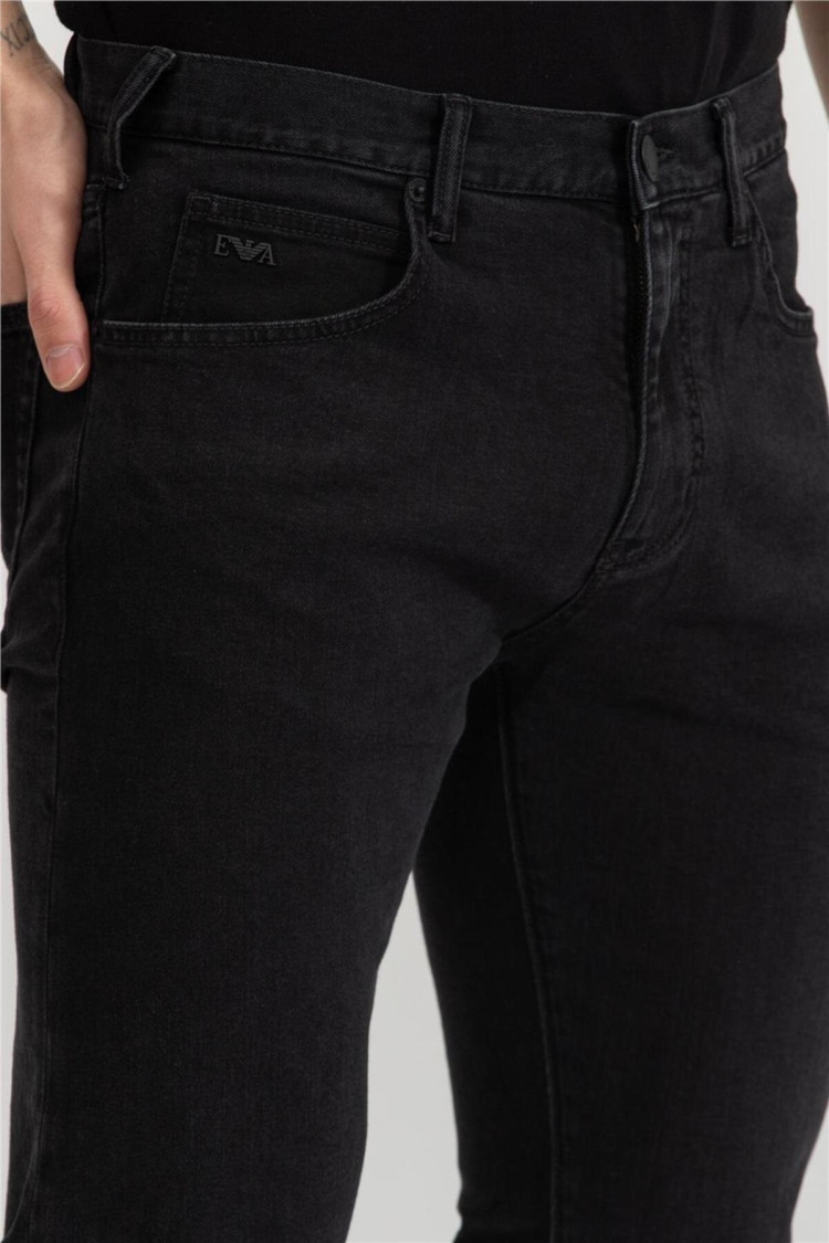 Джинси Regular Regular Fit для чоловіків (480836), колір Чорний - №5