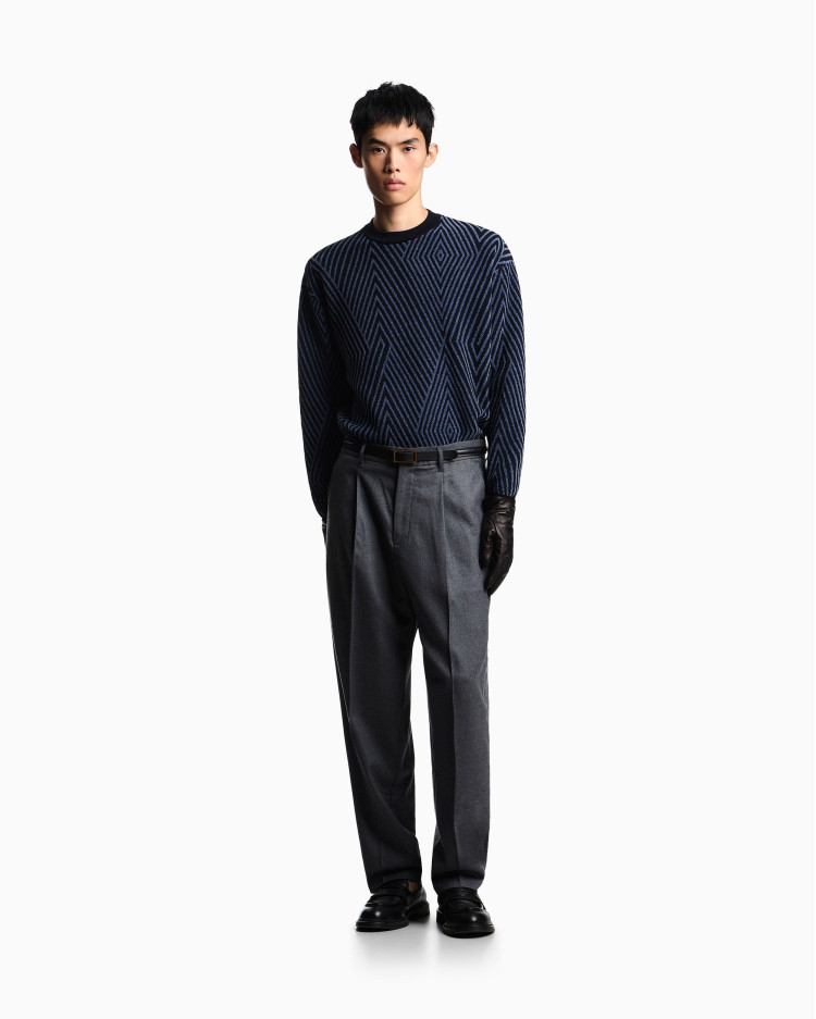 Джемпер Relaxed Fit для чоловіків (480851), колір Синій - №3