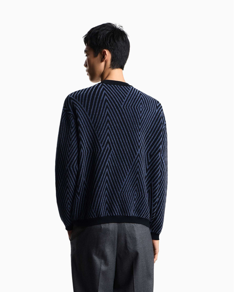 Джемпер Relaxed Fit для чоловіків (480851), колір Синій - №4