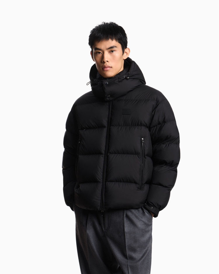 Пуховик Regular Fit для чоловіків (480867), колір Чорний - №2