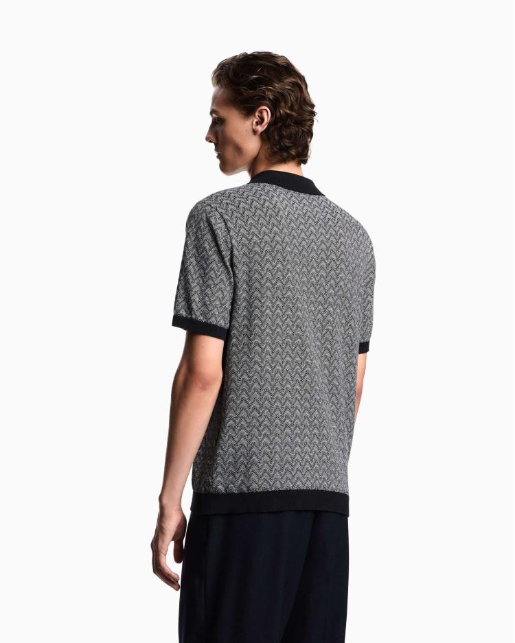 Трикотажное поло Slim Fit для мужчин (480889), цвет Серый - №4