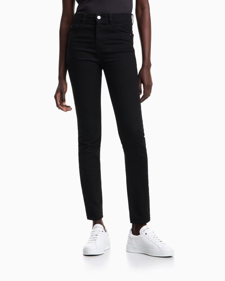 Джинсы Slim Extra Slim Fit Средняя для женщин (480964), цвет Черный - №2