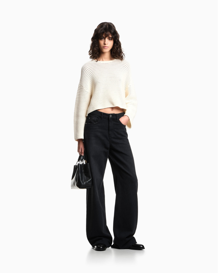 Джинсы Relaxed Relaxed Fit Средняя для женщин (480968), цвет Черный - №3