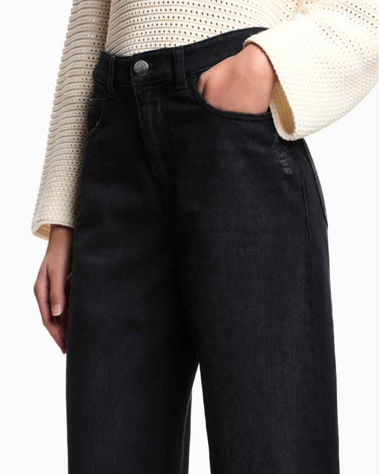 Джинсы Relaxed Relaxed Fit Средняя для женщин (480968), цвет Черный - №5
