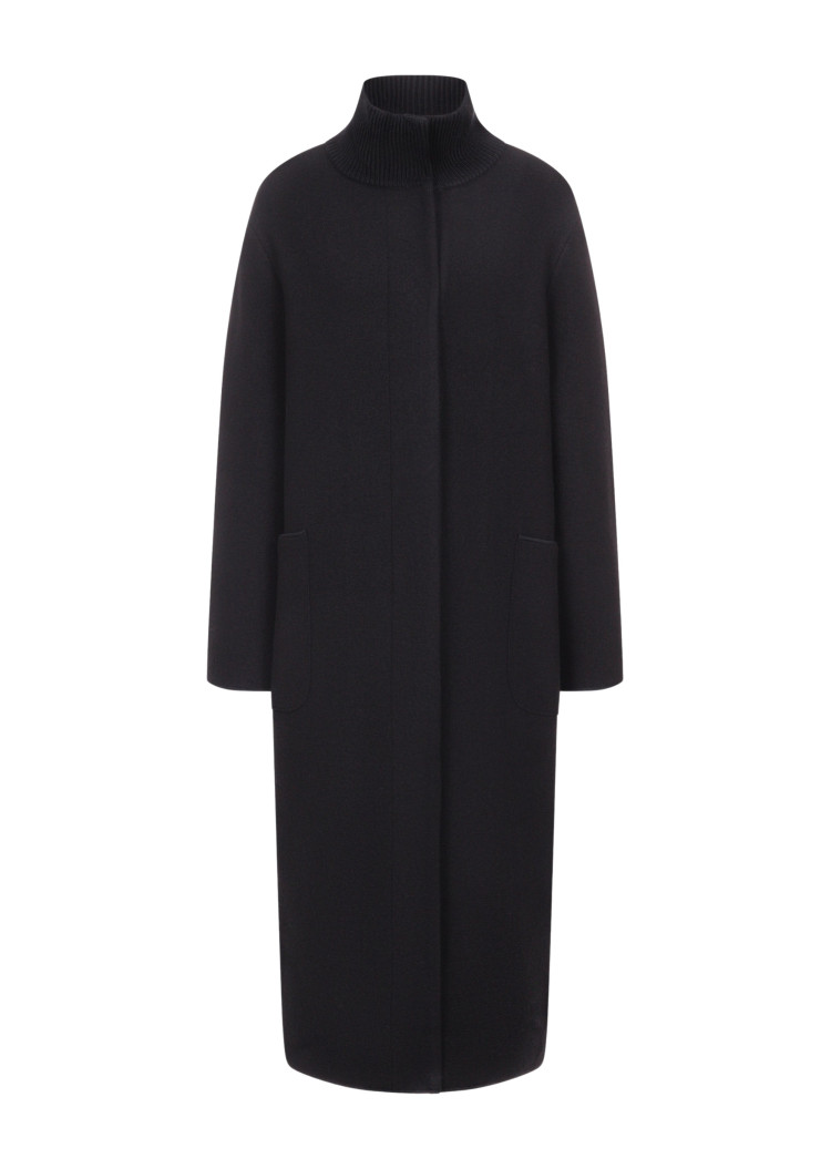 Пальто Regular Fit для женщин (480972), цвет Черный - №1