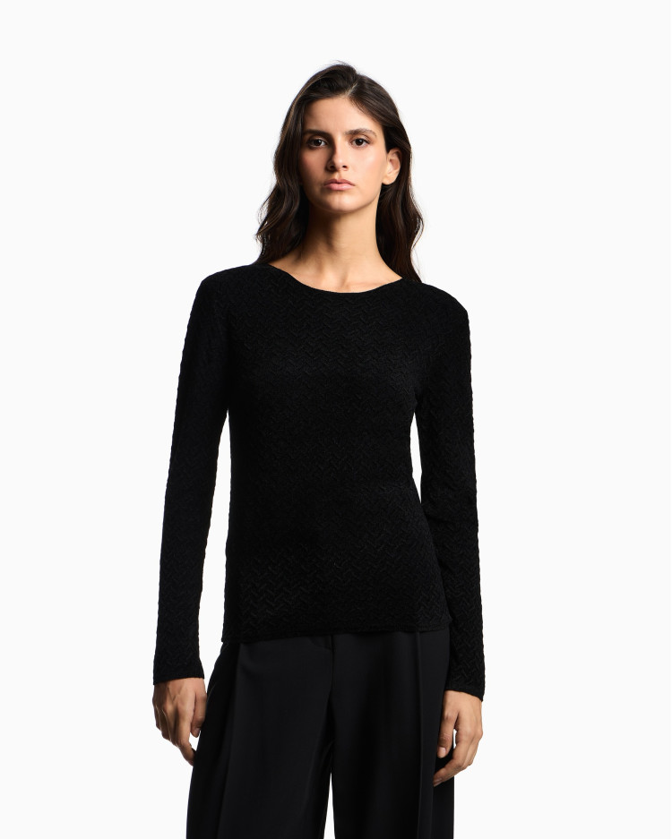 Джемпер Slim Fit для женщин (480974), цвет Черный - №2