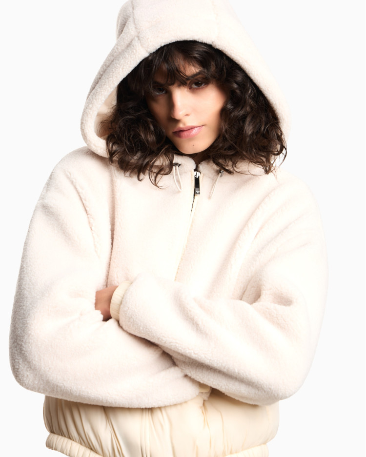 Куртка меховая Regular Fit для женщин (480983), цвет Молочный - №5