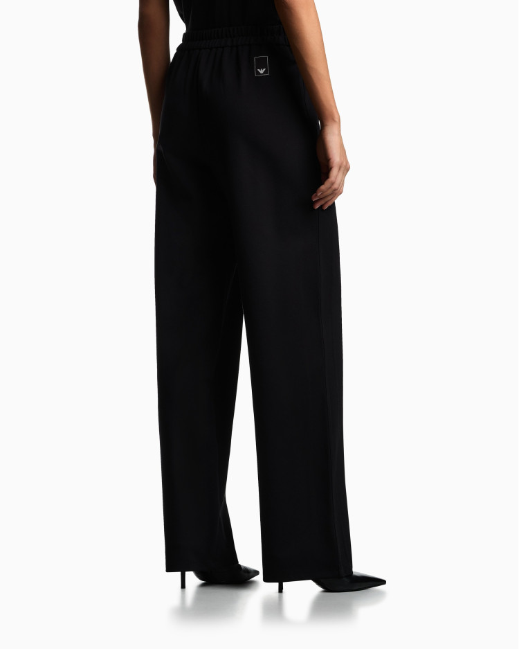 Брюки джерси Regular Fit Высокая для женщин (481011), цвет Черный - №4