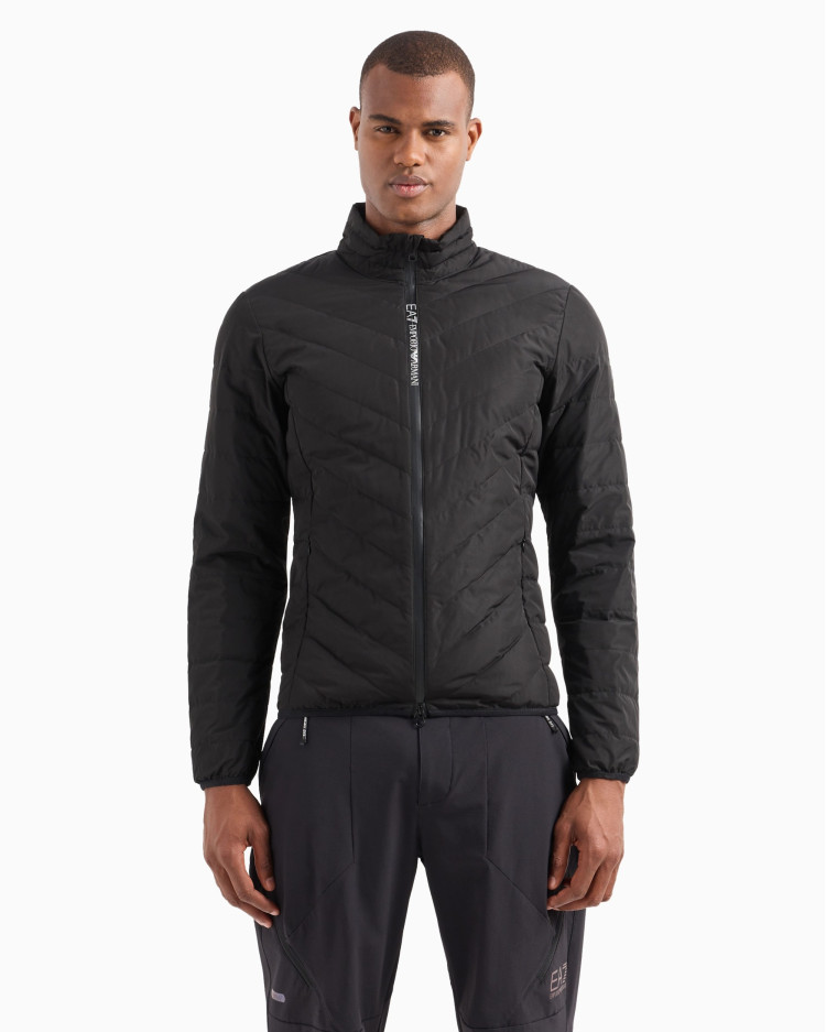 Пуховик тонкий Slim Fit для чоловіків (481182), колір Чорний - №2