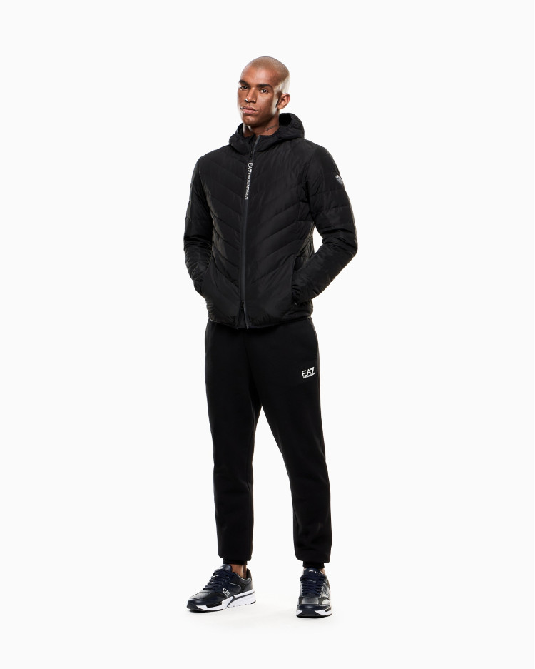 Пуховик тонкий Slim Fit для чоловіків (481183), колір Чорний - №3