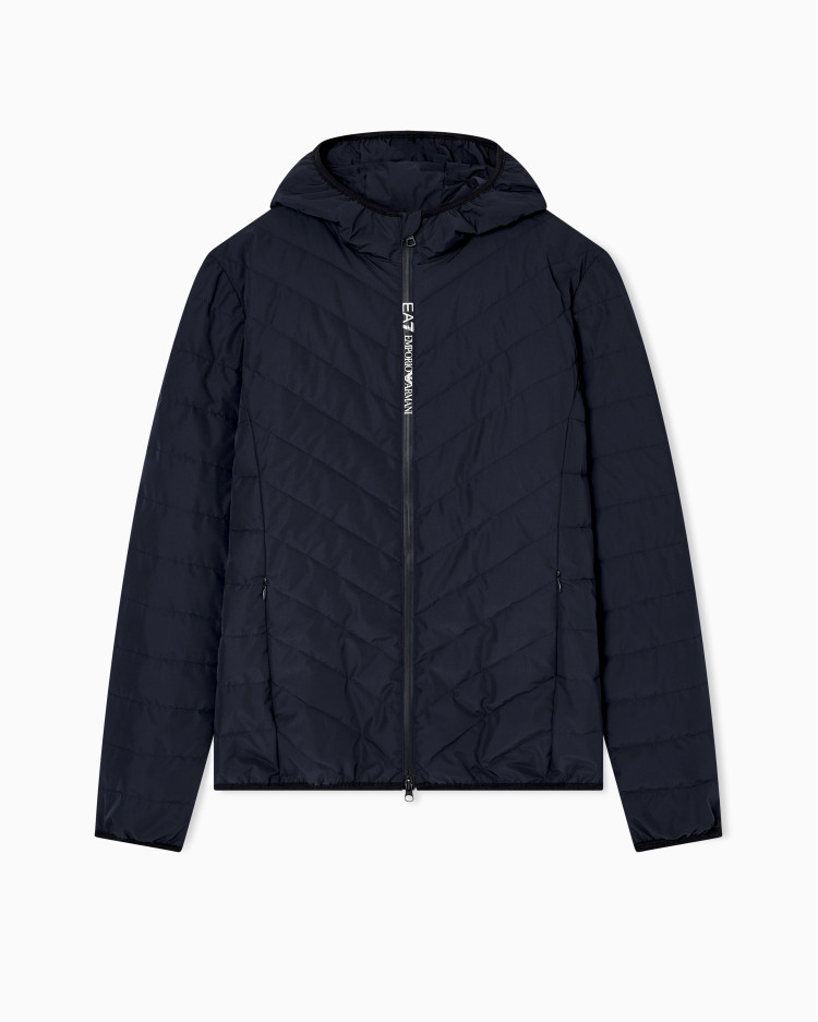 Пуховик тонкий Slim Fit для чоловіків (481184), колір Синій - №1