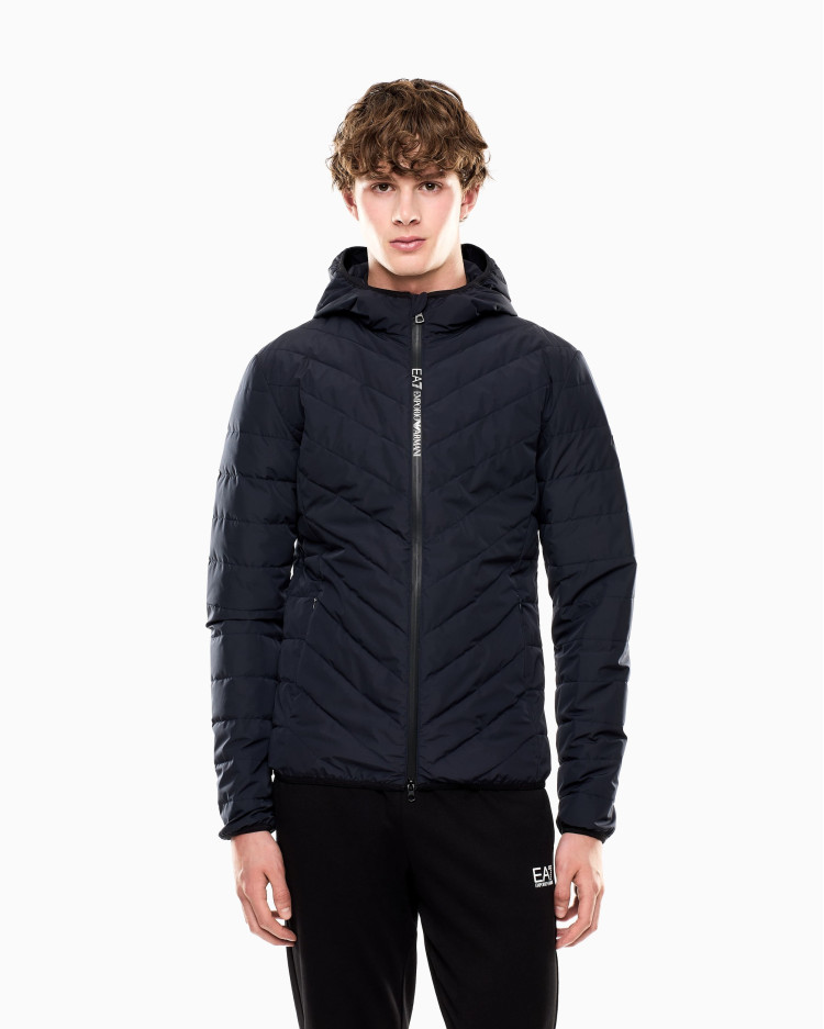 Пуховик тонкий Slim Fit для чоловіків (481184), колір Синій - №2