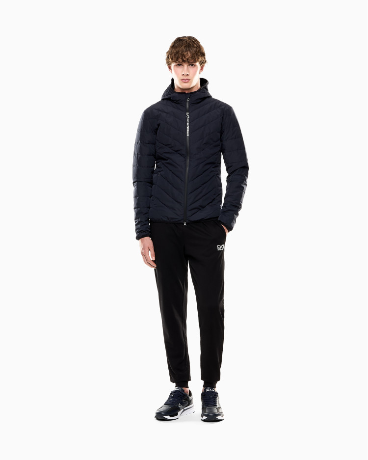 Пуховик тонкий Slim Fit для чоловіків (481184), колір Синій - №3