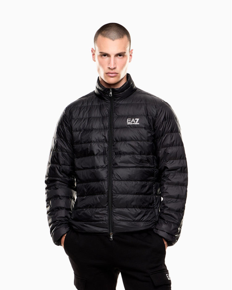 Пуховик тонкий Regular Fit для чоловіків (481185), колір Чорний - №2