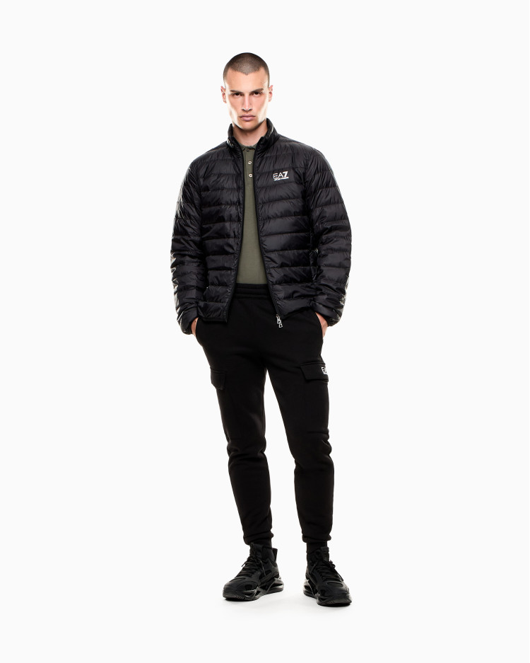 Пуховик тонкий Regular Fit для чоловіків (481185), колір Чорний - №3