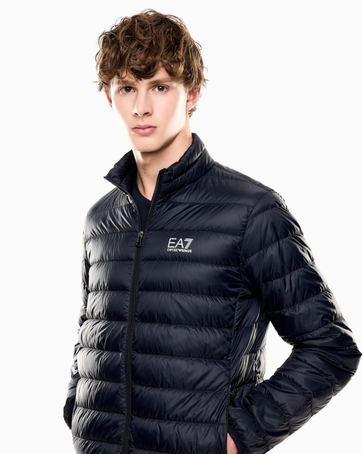 Пуховик тонкий Regular Fit для чоловіків (481186), колір Синій - №5