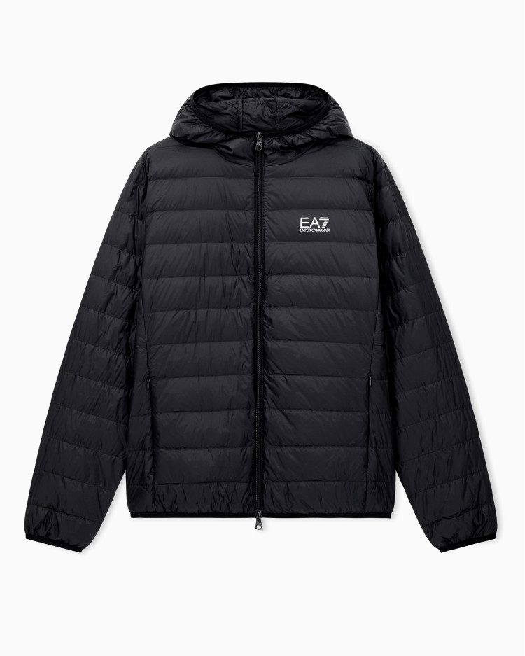 Пуховик тонкий Regular Fit для чоловіків (481190), колір Чорний - №1