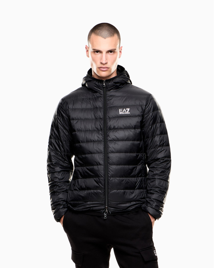 Пуховик тонкий Regular Fit для чоловіків (481190), колір Чорний - №2
