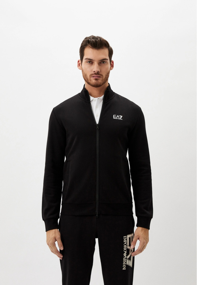 Спортивная кофта Slim Fit для мужчин (481195), цвет Черный - №2