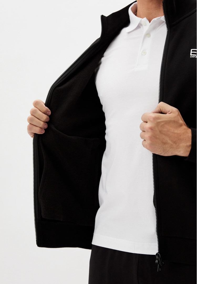 Спортивная кофта Slim Fit для мужчин (481195), цвет Черный - №5