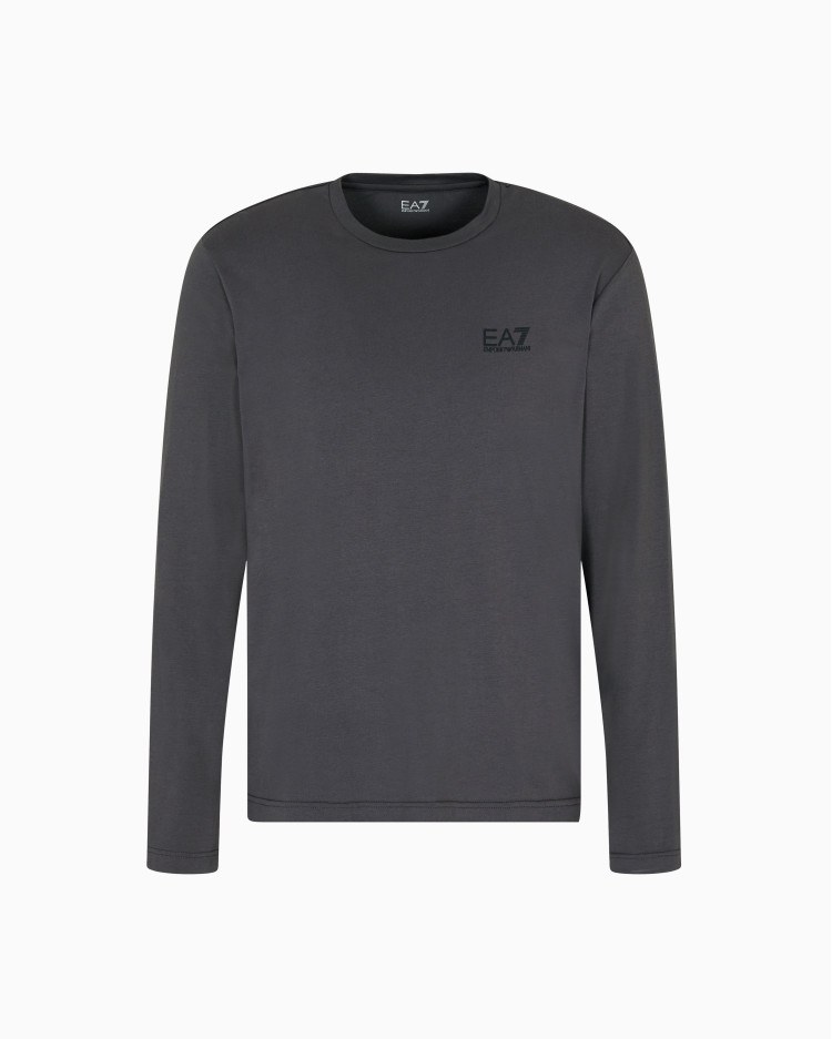 Футболка з довгим рукавом Slim Fit для чоловіків (481210), колір Сірий - №1