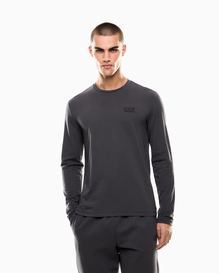Футболка з довгим рукавом Slim Fit для чоловіків (481210), колір Сірий - №2