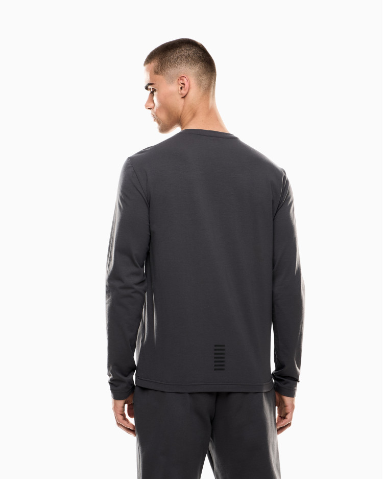 Футболка з довгим рукавом Slim Fit для чоловіків (481210), колір Сірий - №4