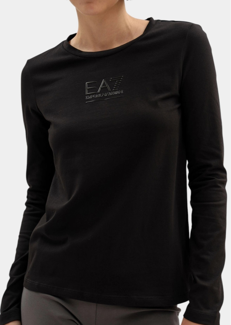 Футболка с длинным рукавом Slim Fit для женщин (481282), цвет Черный - №4