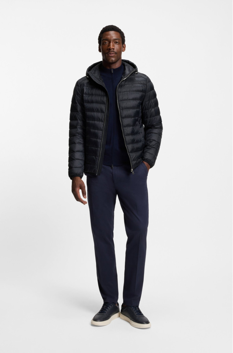 Пуховик тонкий Slim Fit для чоловіків (481525), колір Синій - №2