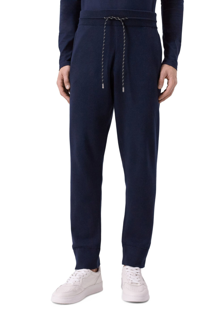 Брюки джерсі Regular Fit Висока для чоловіків (481532), колір Синій - №2