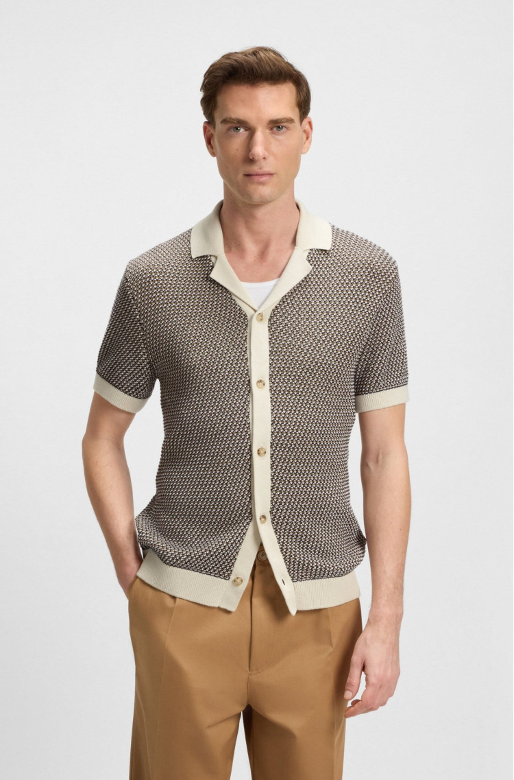 Трикотажное поло Regular Fit для мужчин (481537), цвет Коричневый - №2