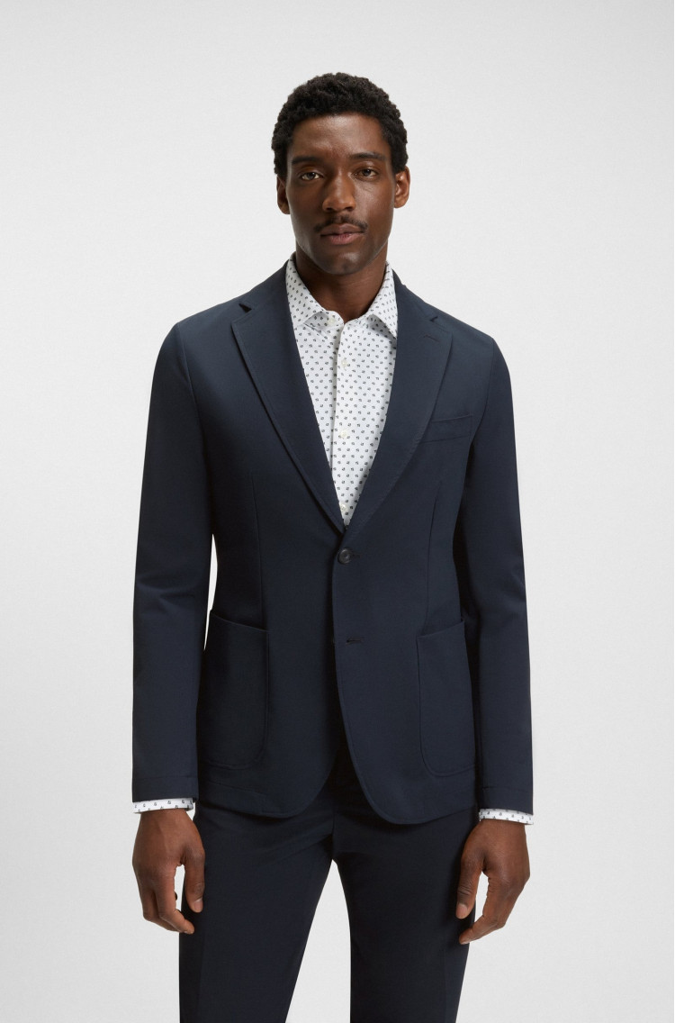 Пиджак костюмный Slim Fit для мужчин (481541), цвет Синий - №2