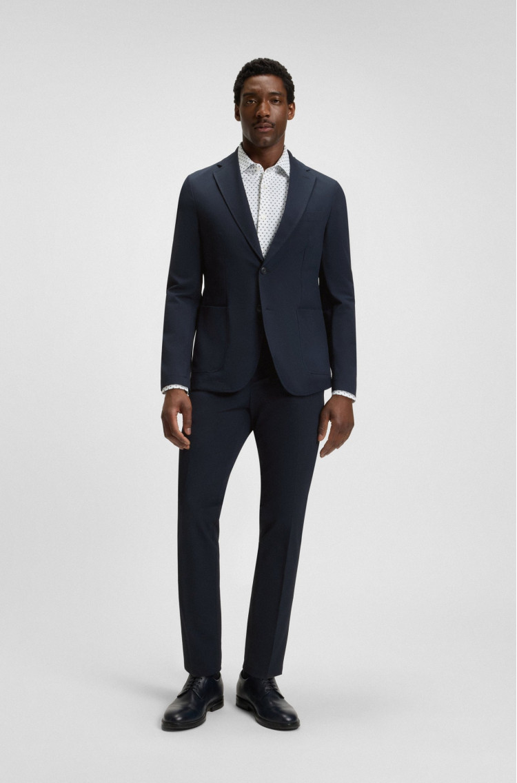 Пиджак костюмный Slim Fit для мужчин (481541), цвет Синий - №3