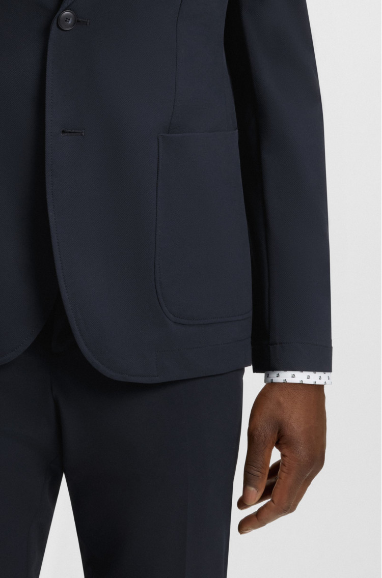 Пиджак костюмный Slim Fit для мужчин (481541), цвет Синий - №6