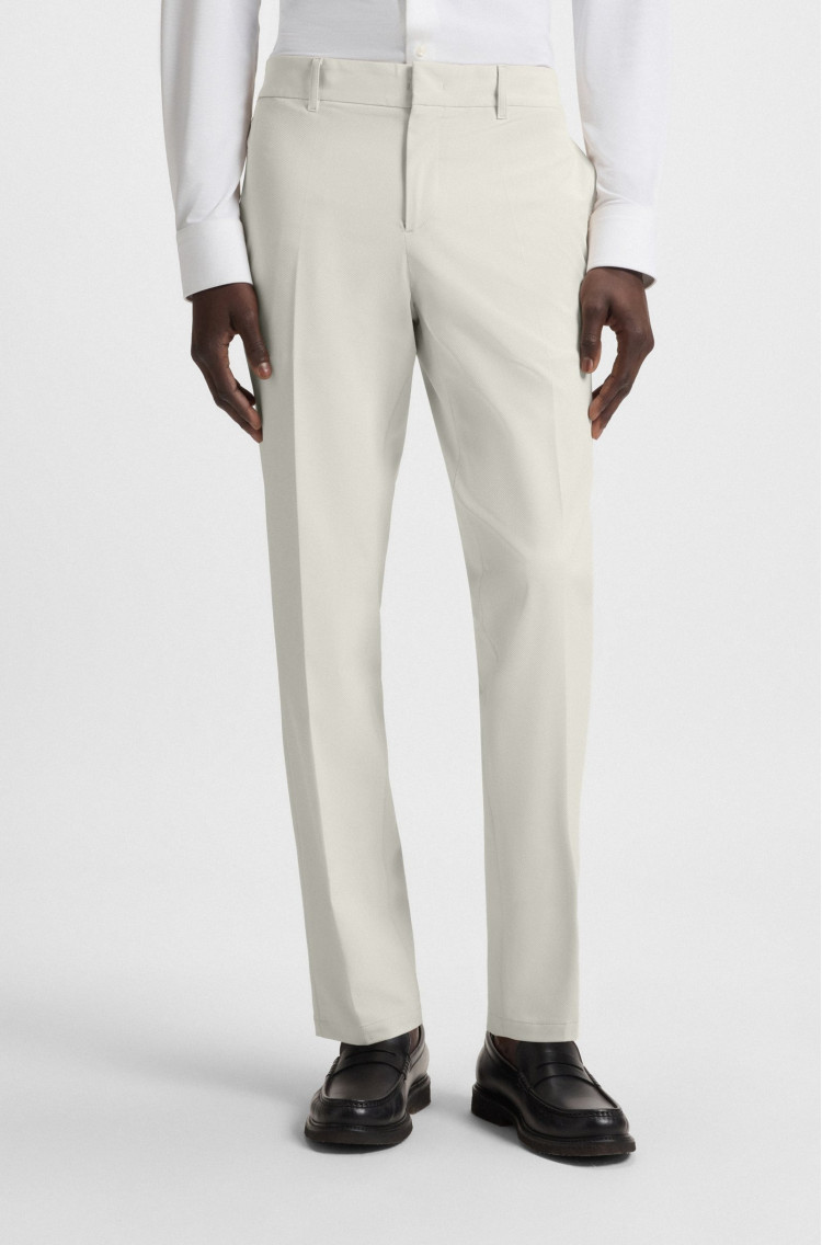 Брюки повседневные Slim Fit Средняя для мужчин (481542), цвет Молочный - №2