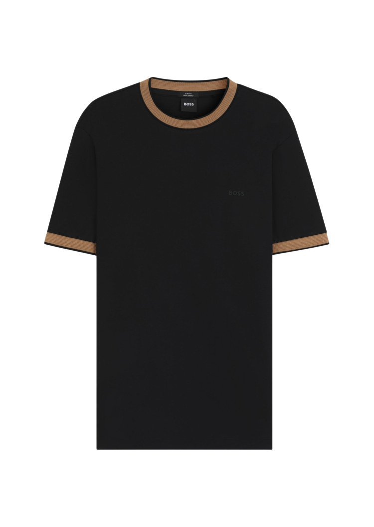 Футболка Slim Fit для чоловіків (481544), колір Чорний - №1