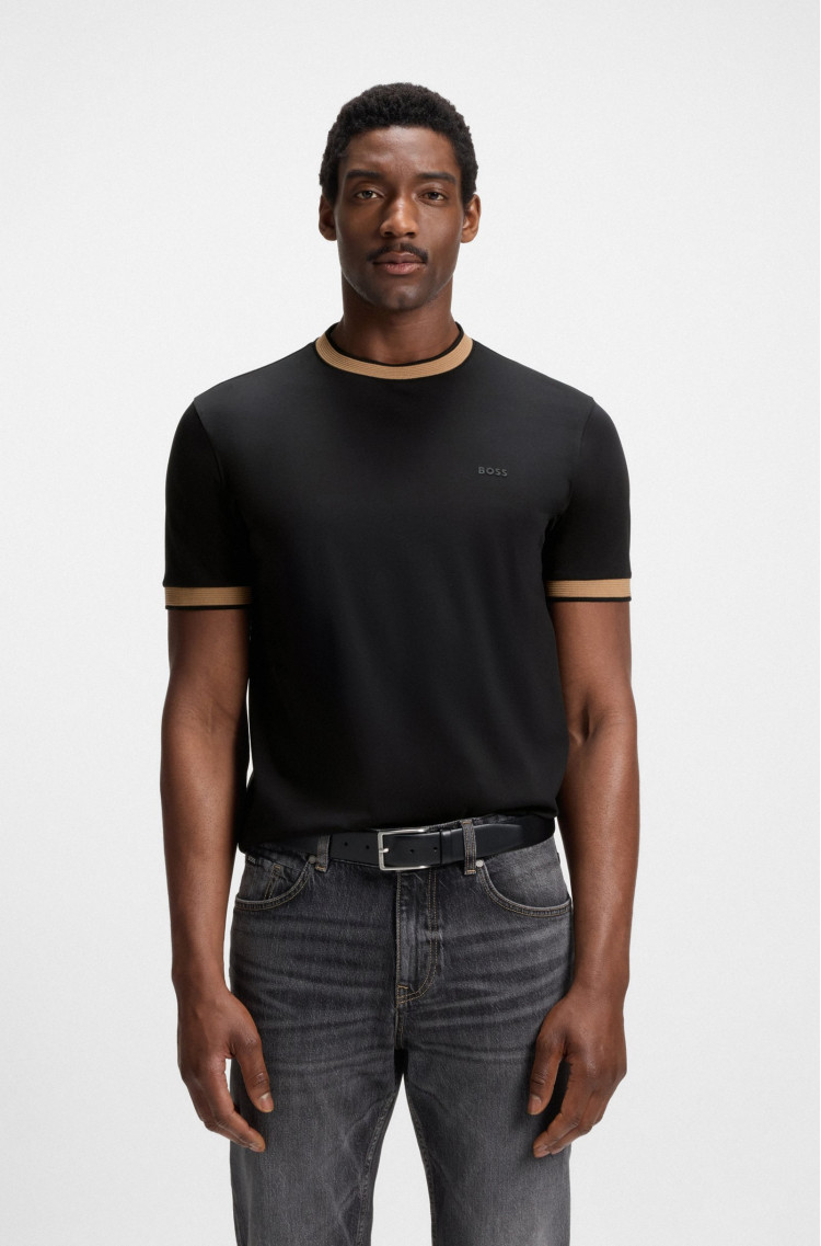 Футболка Slim Fit для чоловіків (481544), колір Чорний - №2