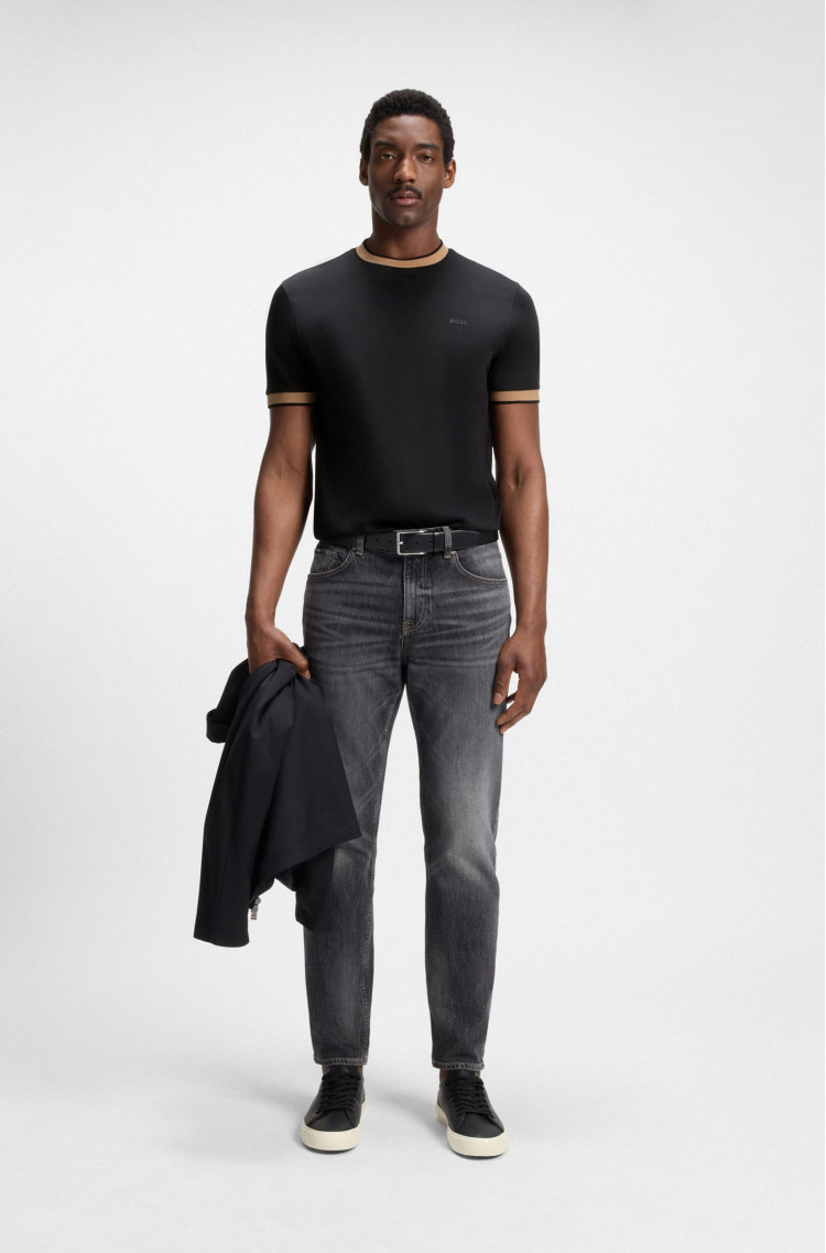 Футболка Slim Fit для чоловіків (481544), колір Чорний - №3