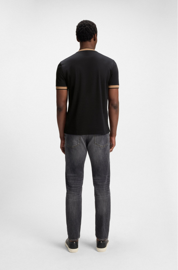 Футболка Slim Fit для чоловіків (481544), колір Чорний - №4