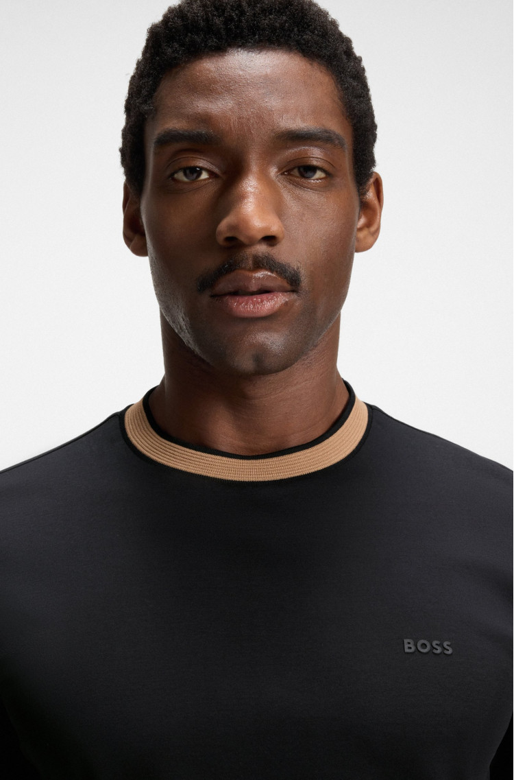 Футболка Slim Fit для чоловіків (481544), колір Чорний - №5