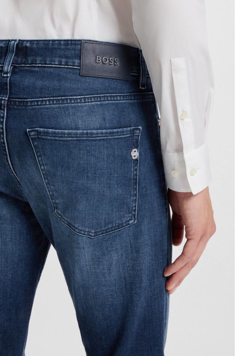Джинси Slim Slim Fit для чоловіків (481564), колір Синій - №5