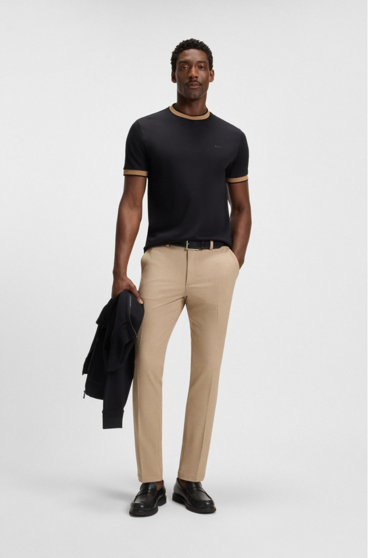 Брюки классика Slim Fit Средняя для мужчин (481570), цвет Коричневый - №3