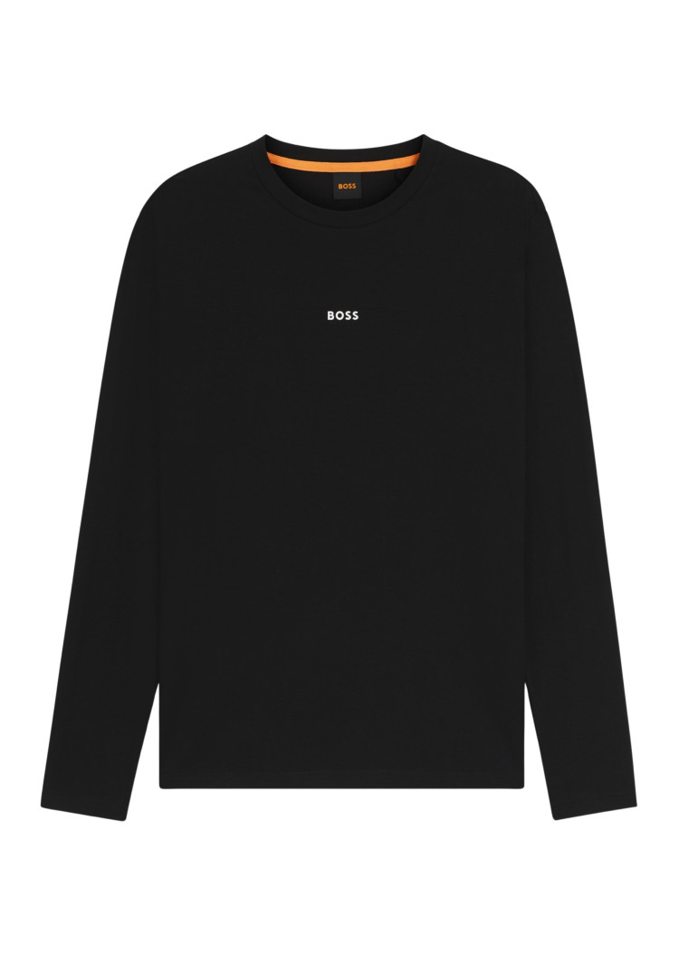 Футболка з довгим рукавом Regular Fit для чоловіків (481577), колір Чорний - №1