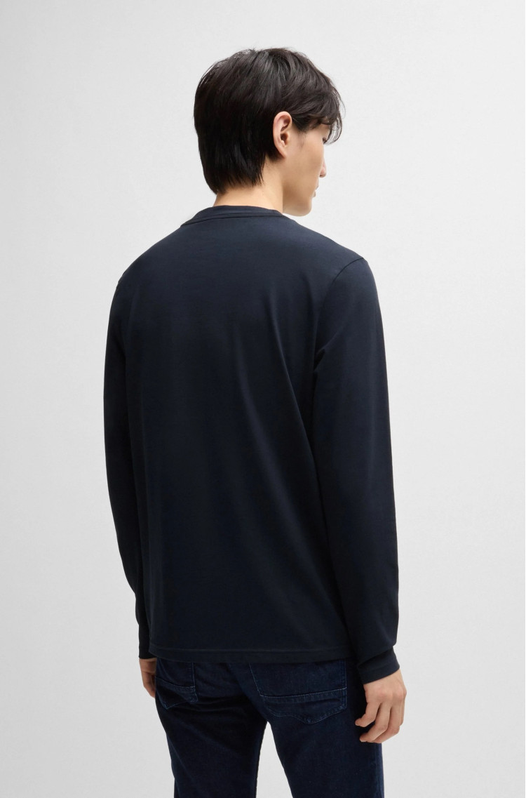 Футболка с длинным рукавом Regular Fit для мужчин (481578), цвет Синий - №4