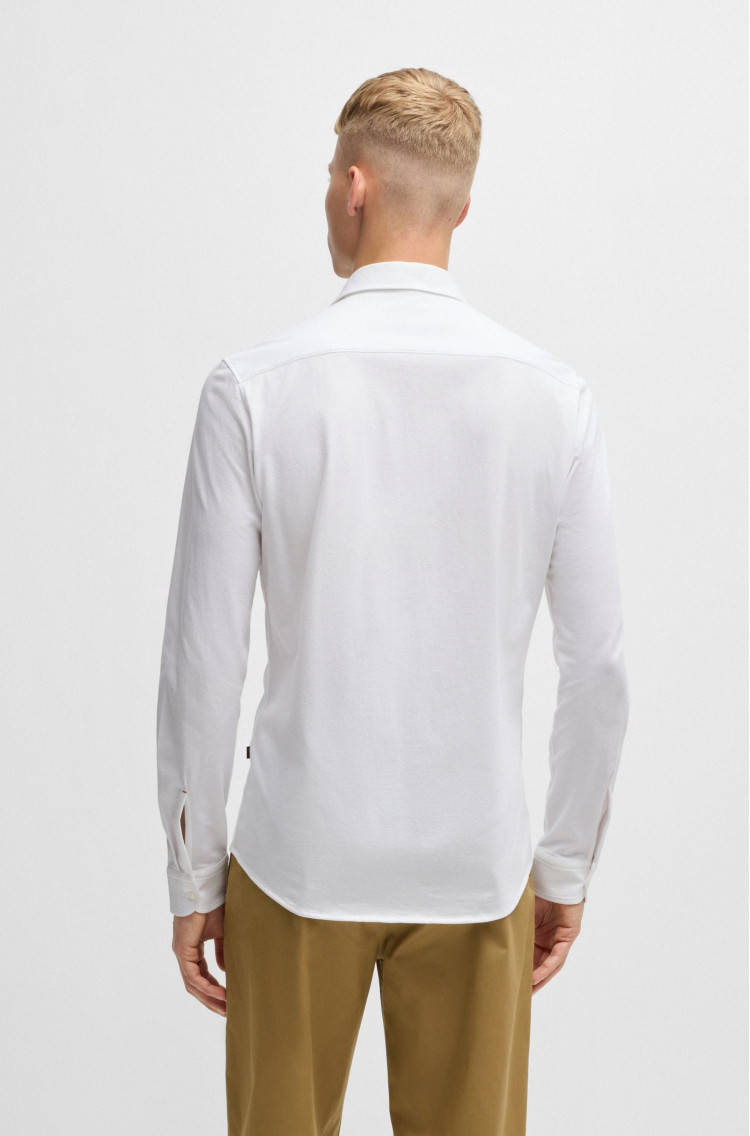 Сорочка повседневная Slim Fit для мужчин (481586), цвет Белый - №4