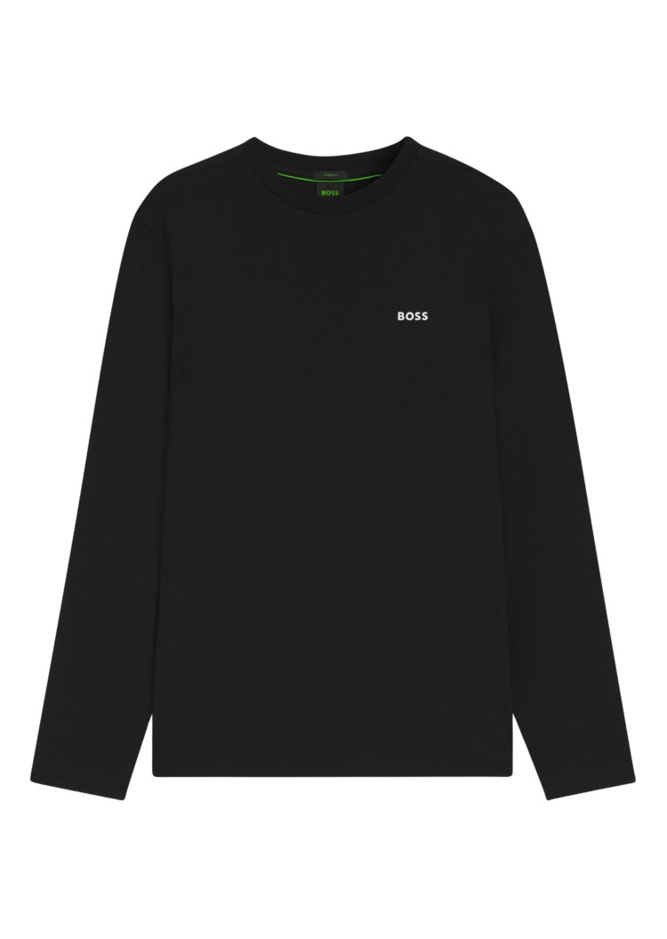 Футболка з довгим рукавом Regular Fit для чоловіків (481608), колір Чорний - №1